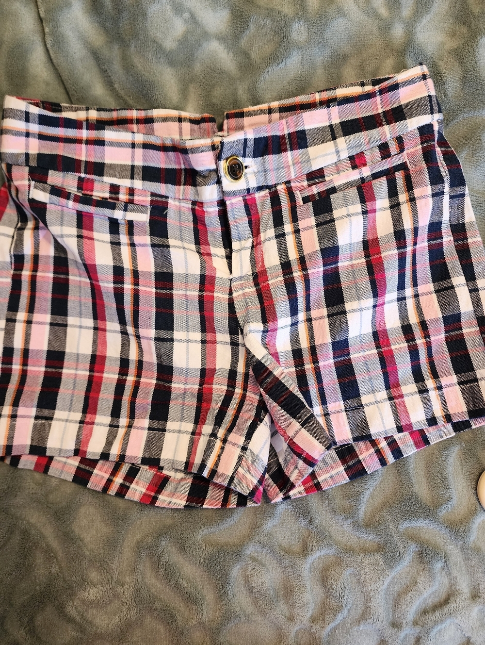 Womens Banana Republic Plaid Shorts